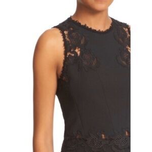 Rebecca Taylor Pique Top Lace Trim Crop Top, Size 8 (C9)